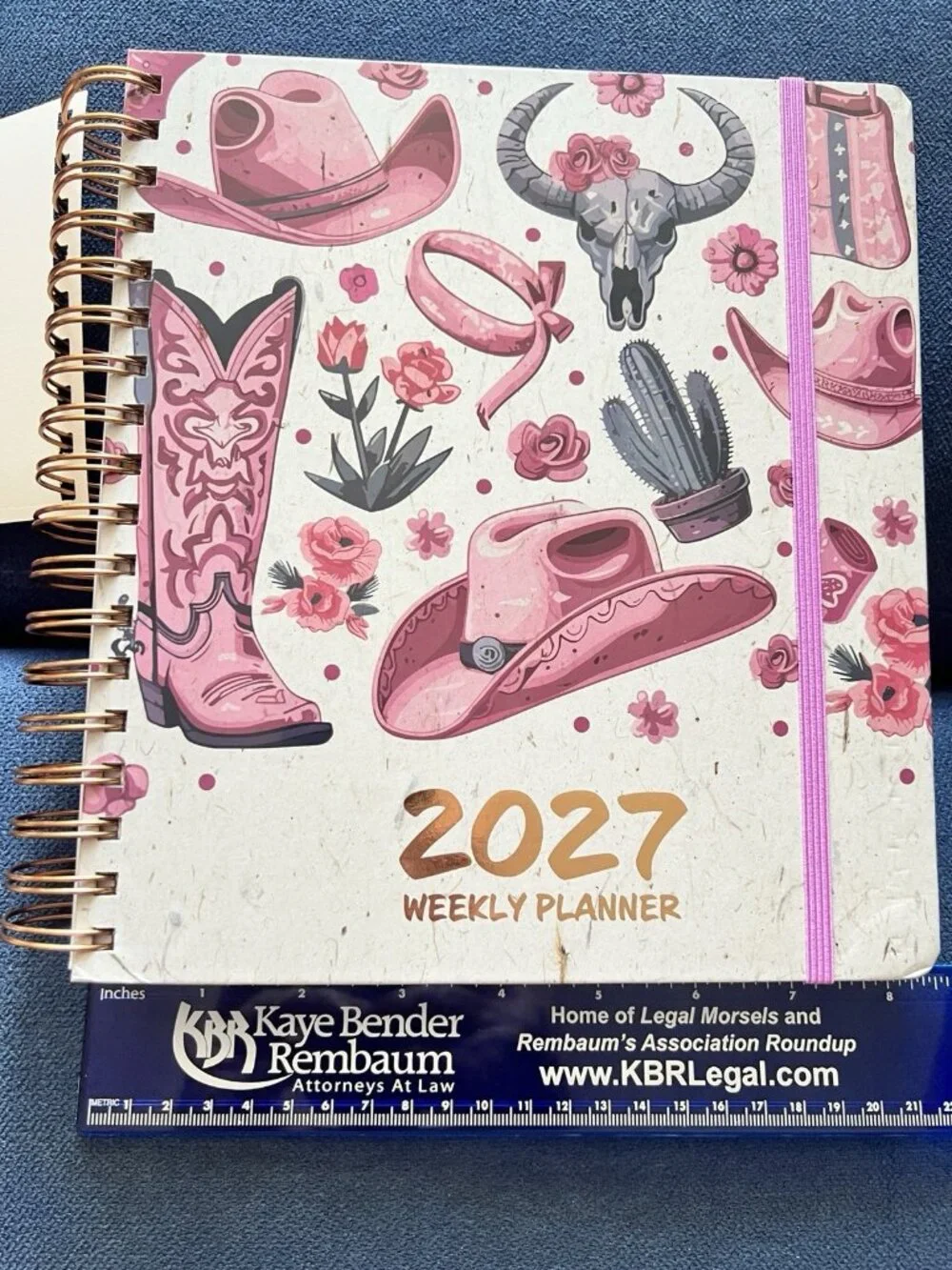 PINK COWGIRL 17 Month 2026-2027 Planner Month Day Week Organizer Planning Note